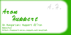 aron huppert business card